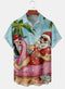 Men's Christmas Funny Graphic Short Sleeve Hawaiian Shirt